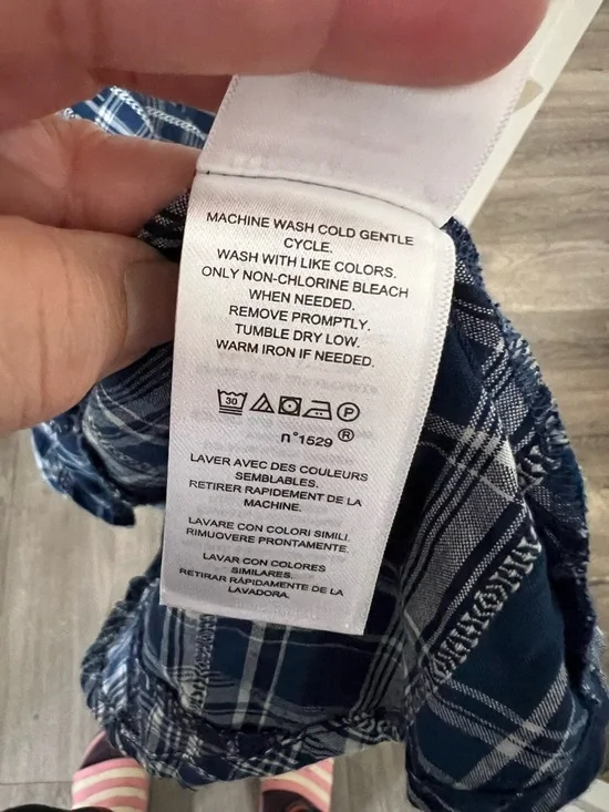 Ralph Lauren Navy and White Plaid Spaghetti-Strap Midi Dress - Picture 9 of 13